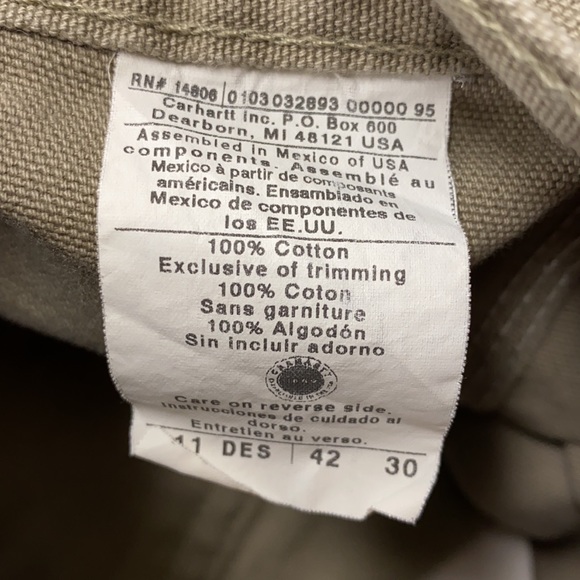 Carhartt Pants Men's Size 42 Waist 30 Length - Picture 11 of 11
